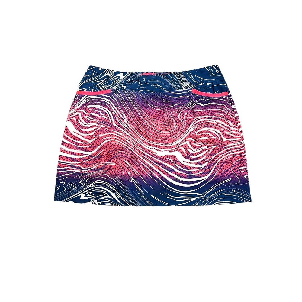 Tail Skort Womens XL Pink Blue Animal Print Golf Tennis Built In Shorts Athletic
